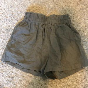 Green Paper Bag Shorts (read desc)